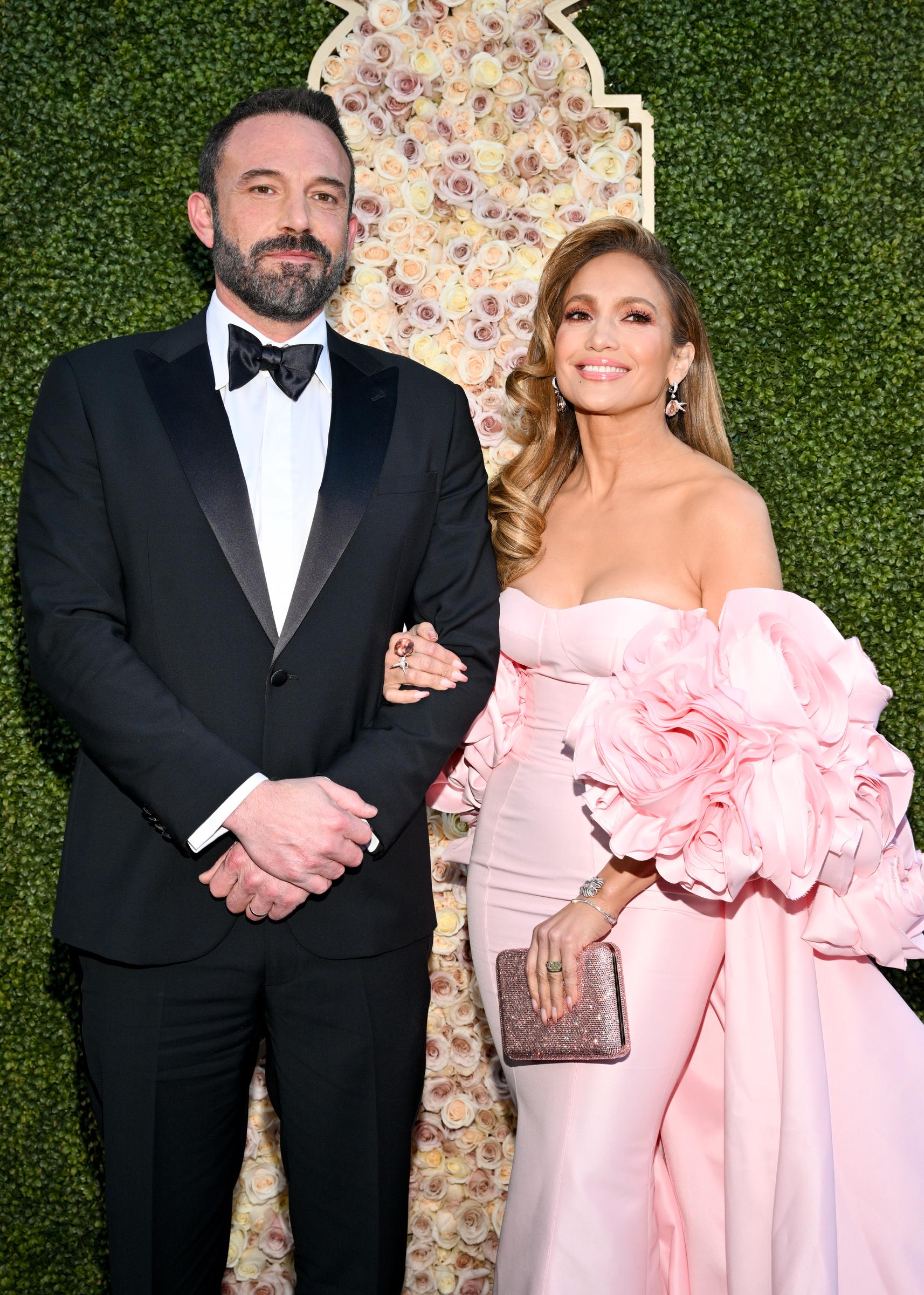 Ben Affleck et Jennifer Lopez assistent à la 81e cérémonie annuelle des Golden Globe Awards au Beverly Hilton de Beverly Hills, Californie, le 7 janvier 2024 | Source : Getty Images