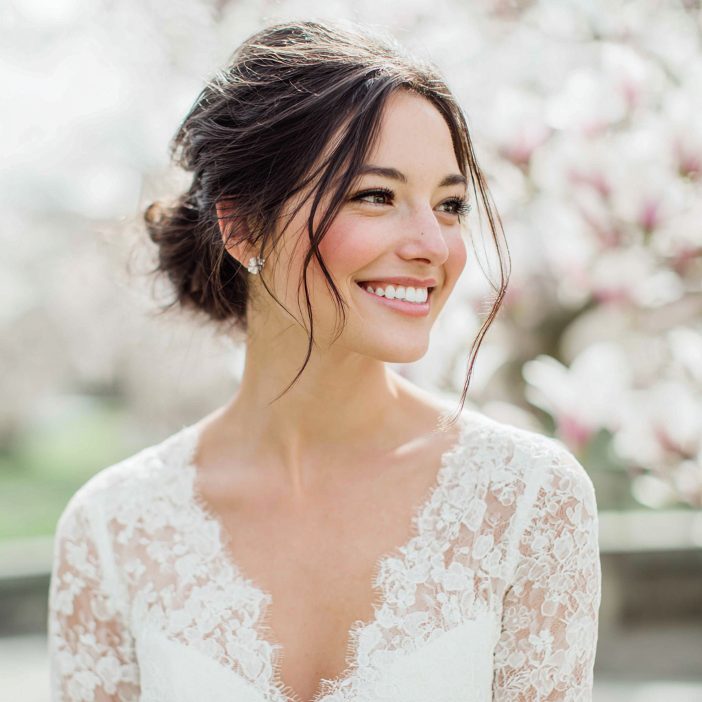 Une mariée souriante | Source : Midjourney