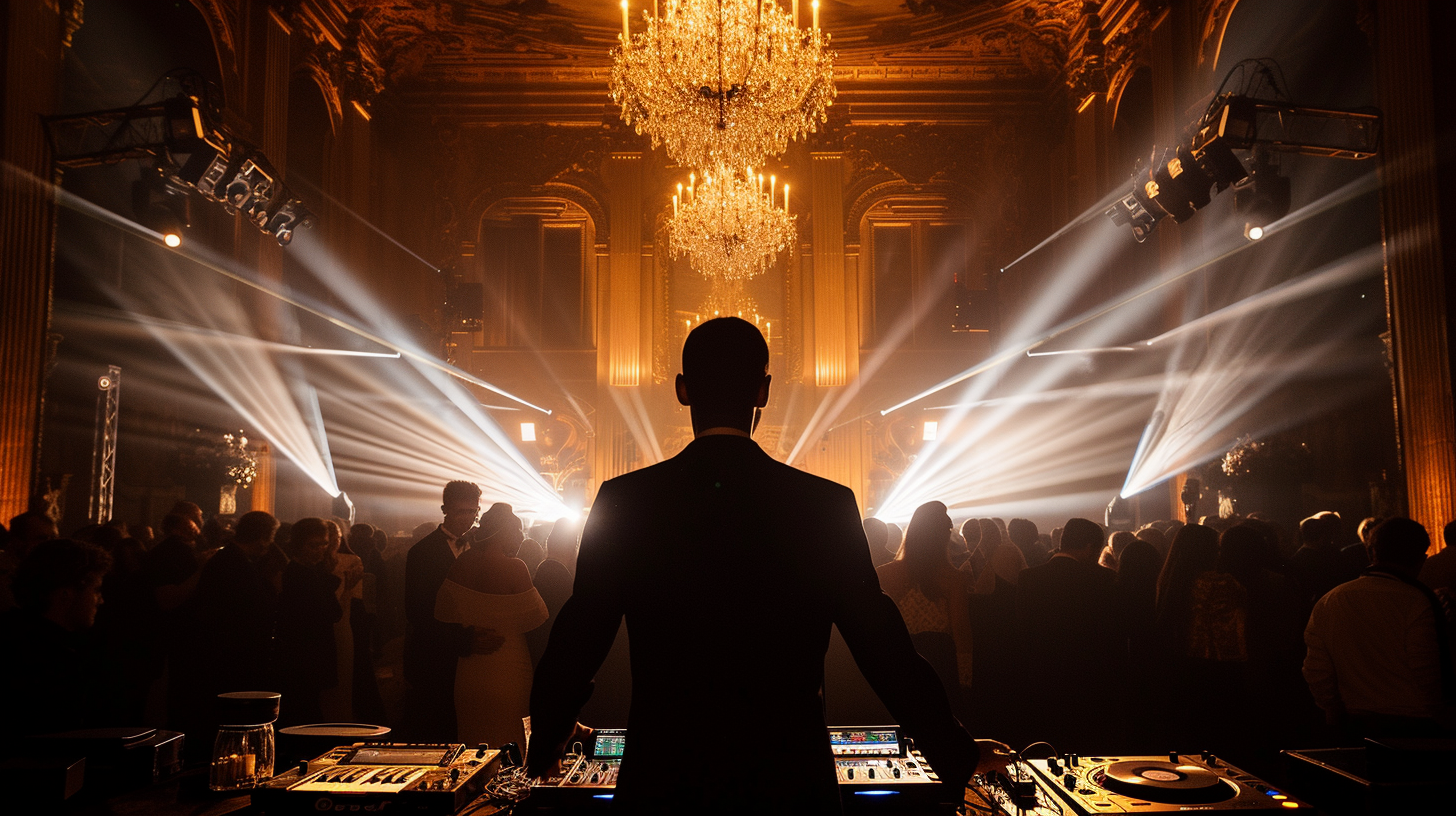 Un DJ lors d'un mariage | Source : Midjourney