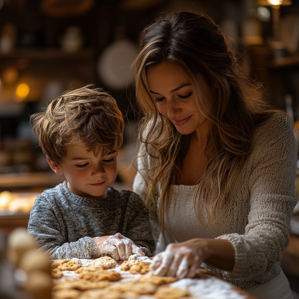 Faire des biscuits ensemble | Source : Midjourney