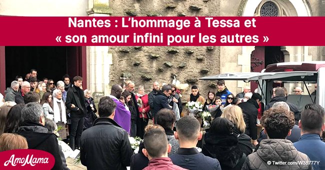 Nantes: La foule aux funérailles de Tessa, 17 ans, rend hommage à la jeune fille innocente qui "a tant aimé Noël"