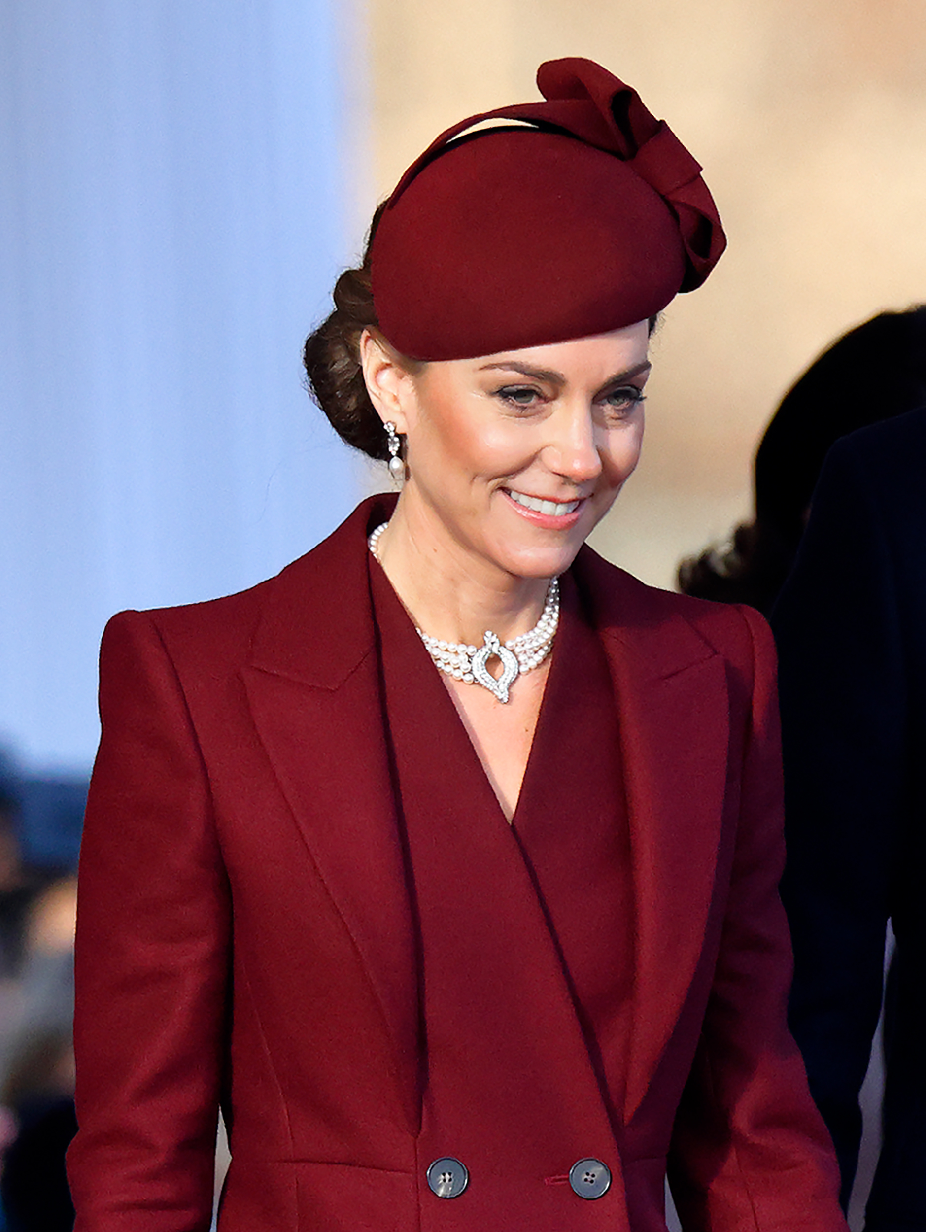 La princesse Catherine assiste à la cérémonie d'accueil, à Horse Guards Parade, pour l'émir de l'État du Qatar, au premier jour de sa visite d'État au Royaume-Uni, le 3 décembre 2024, à Londres, Angleterre | Source : Getty Images