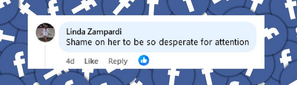 Commentaire d'une internaute sur l'apparition de Lily-Rose Depp lors d'un photoshoot en plein air à Beverly Hills, extrait d'un post daté du 27 octobre 2024 | Source : Facebook/DailyMail