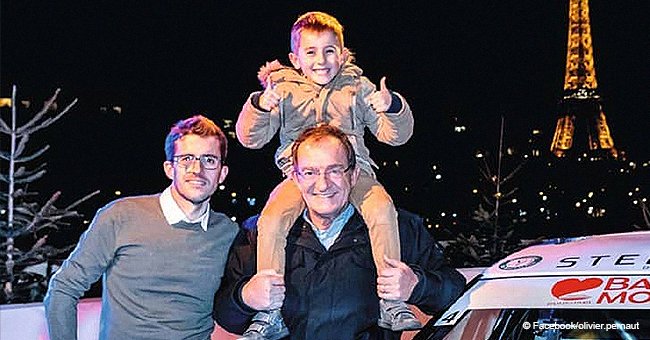 Jean-Pierre Pernaut, heureux père de famille, apparaît avec son fils Olivier et son petit-fils