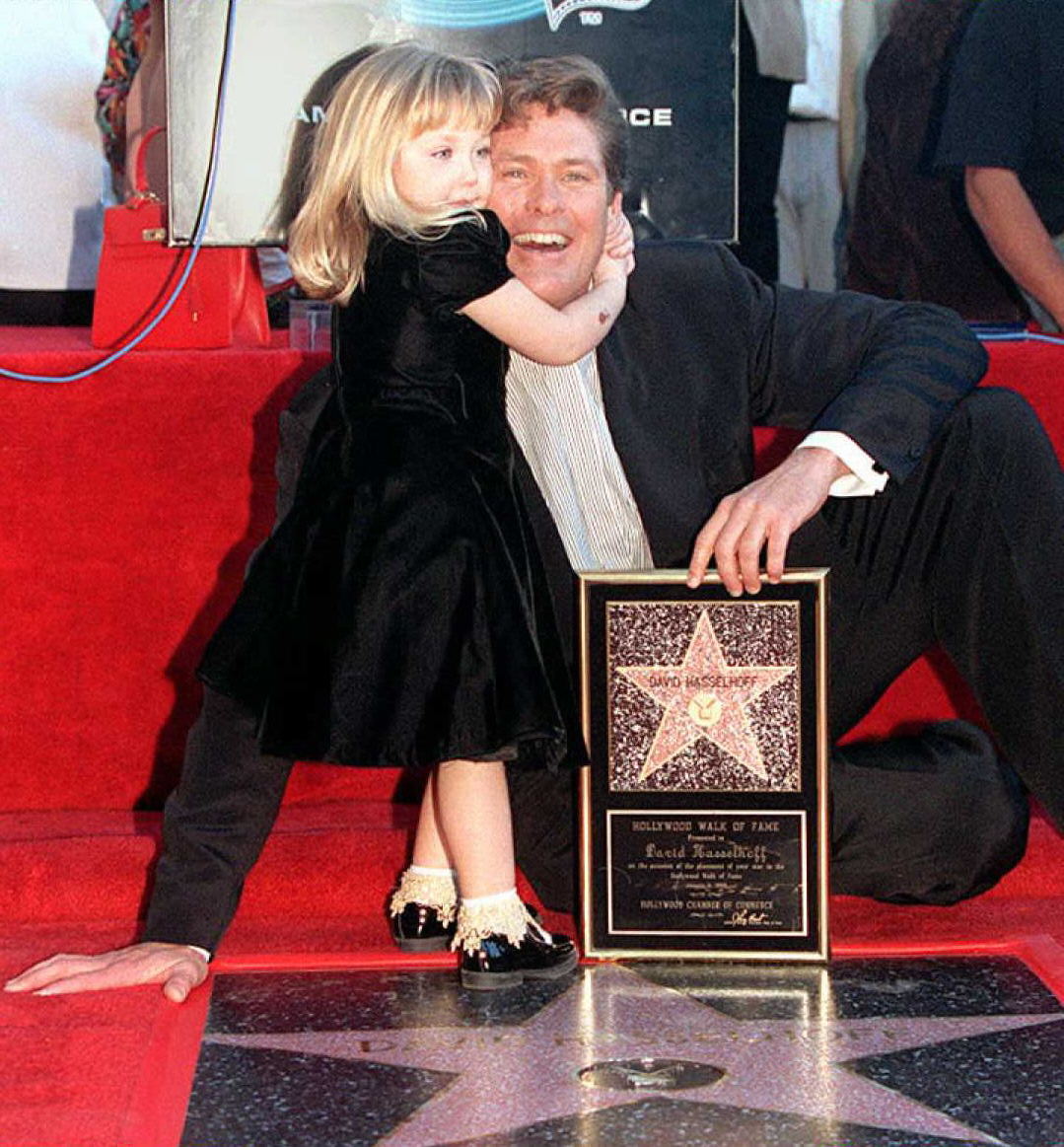 David Hasselhoff et sa fille Hayley à Los Angeles en 1996 | Source : Getty Images