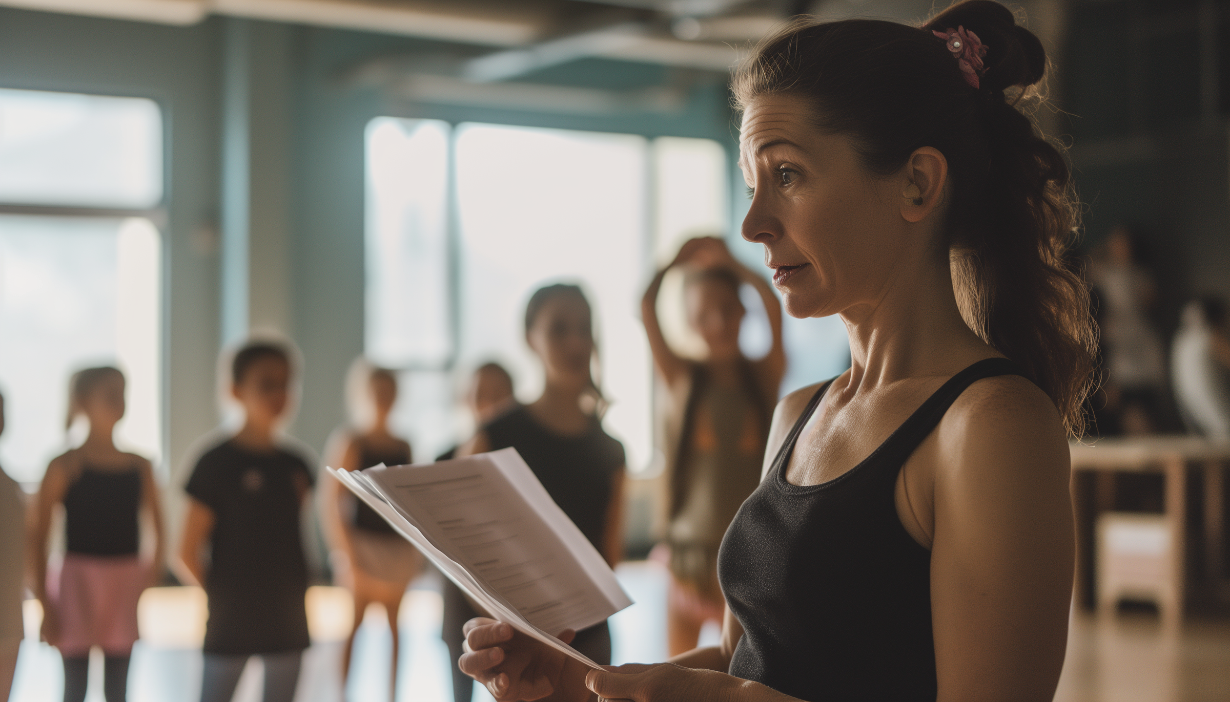 Une instructrice d'une académie de danse | Source : Midjourney