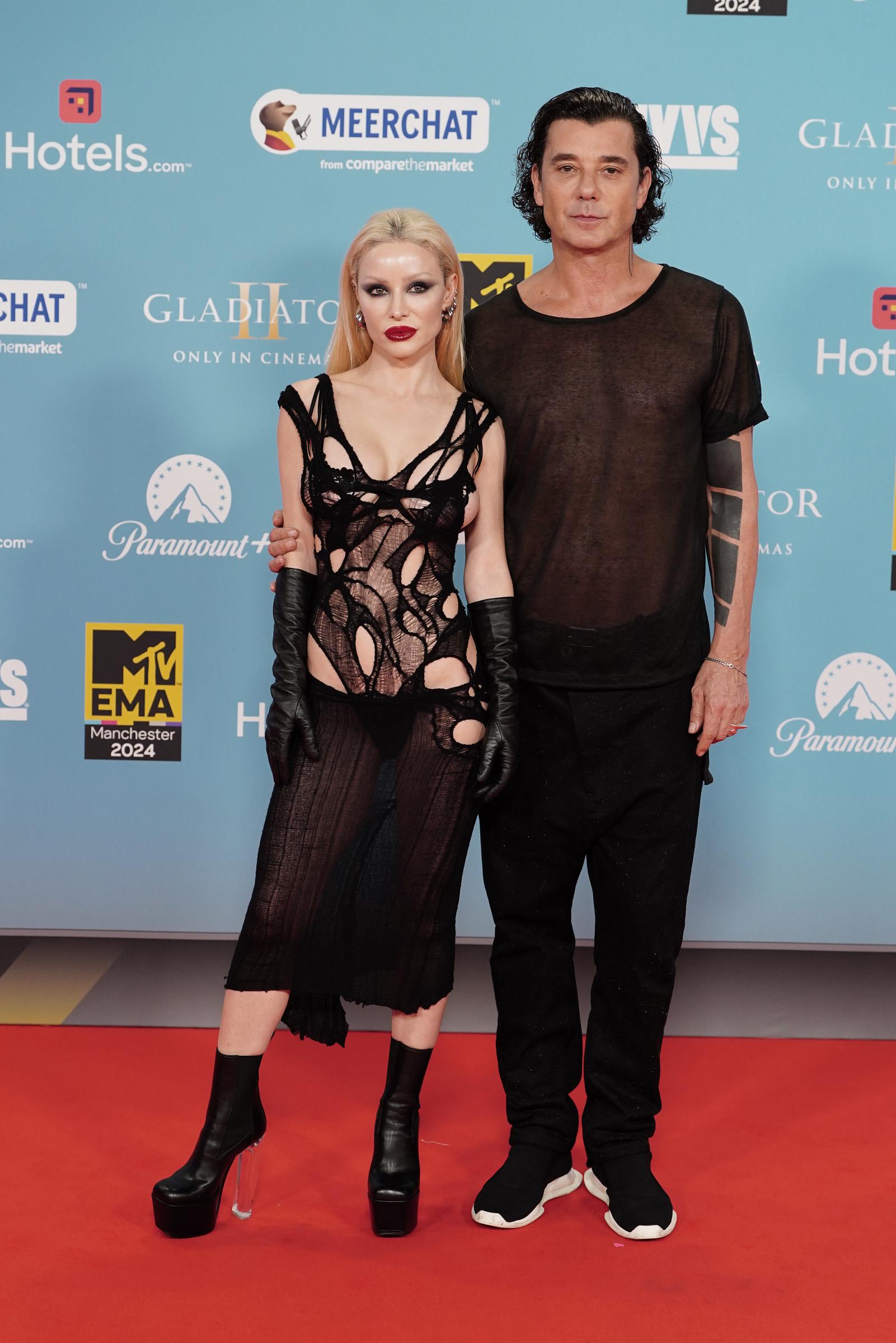 Xhoana Xheneti et Gavin Rossdale sont vus le 10 novembre 2024 | Source : Getty Images