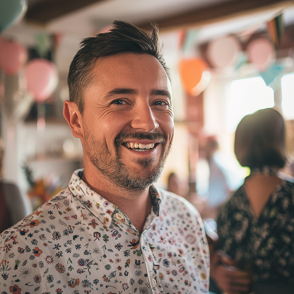 Un homme souriant | Source : Midjourney