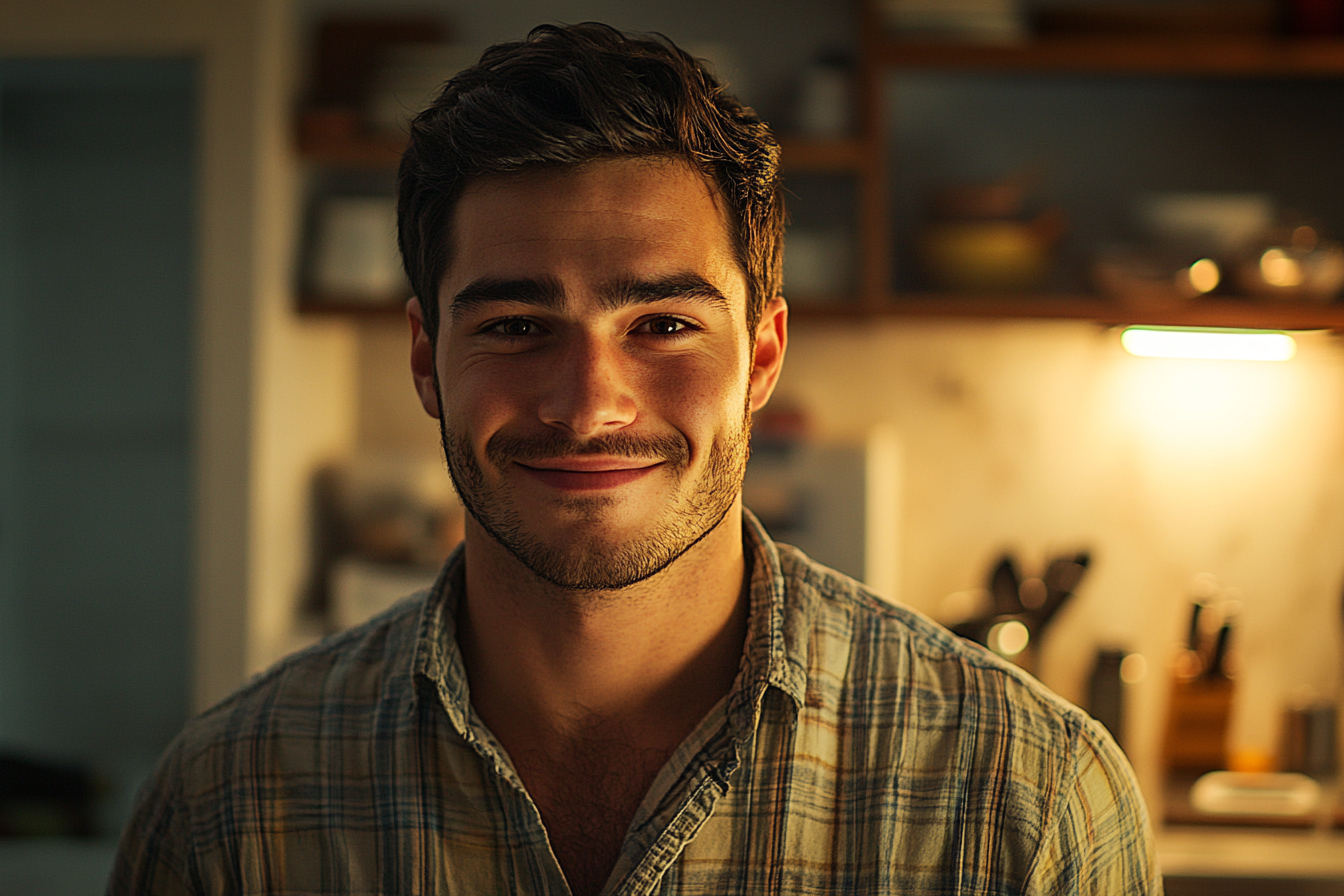 Un homme qui sourit | Source : Midjourney