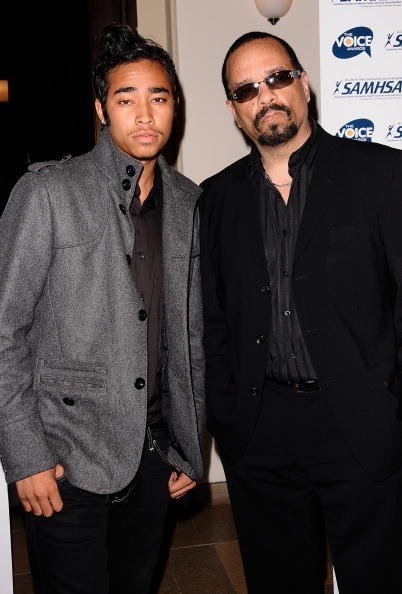 Ice-T et son fils Lil Ice assistent aux Voice Awards 2009 le 14 octobre 2009. | Photo : Getty Images