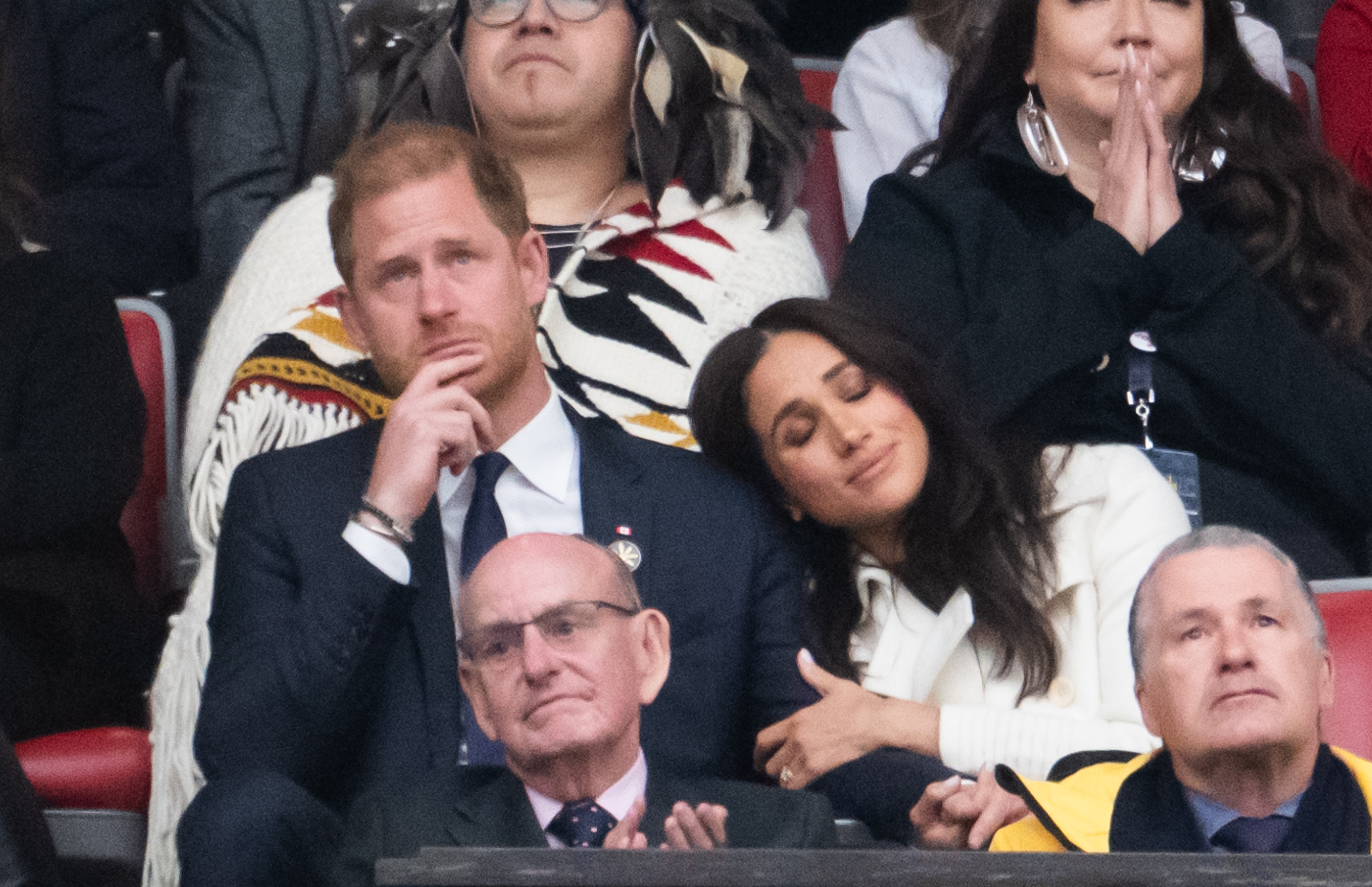 Le prince Harry, duc de Sussex et Meghan, duchesse de Sussex lors de la cérémonie d'ouverture des 2025 Invictus Games à BC Place le 8 février à Vancouver, Colombie-Britannique, Canada. | Source : Getty Images