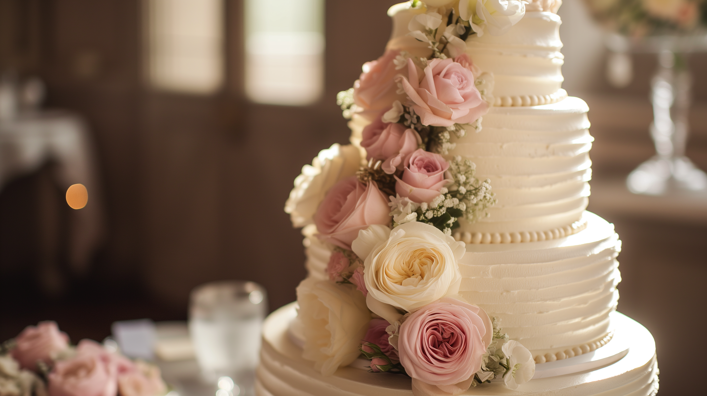 Un gâteau de mariage | Source : Midjourney