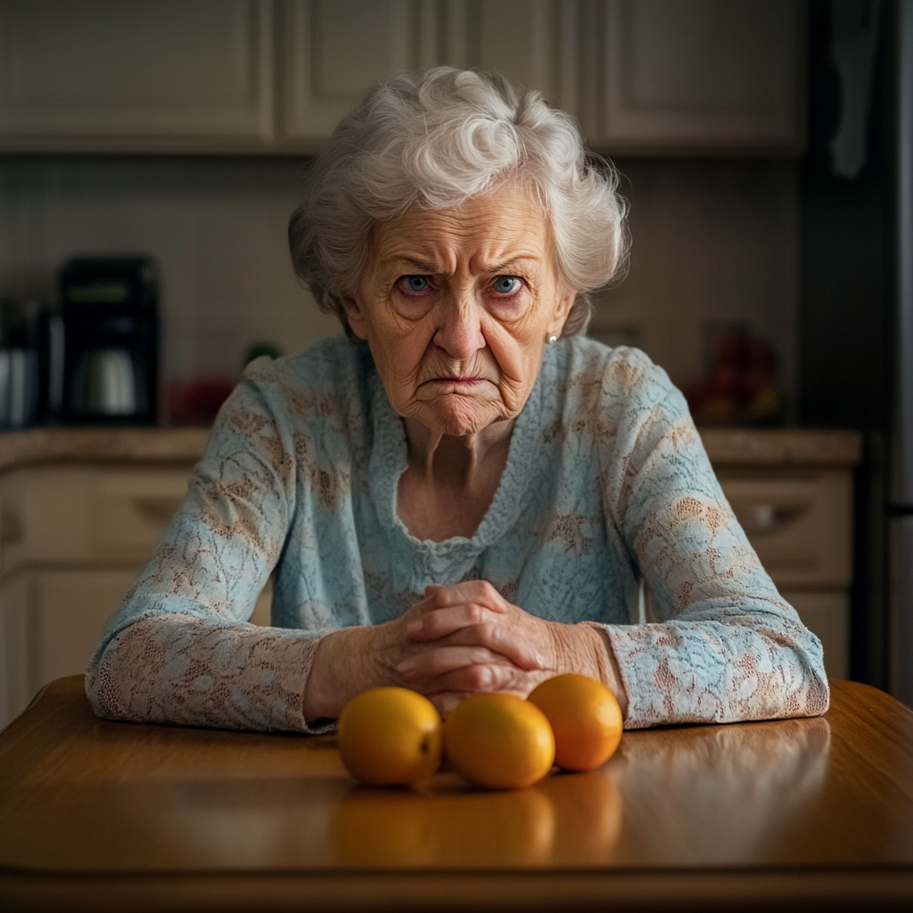 Une femme âgée sérieuse | Source : Midjourney