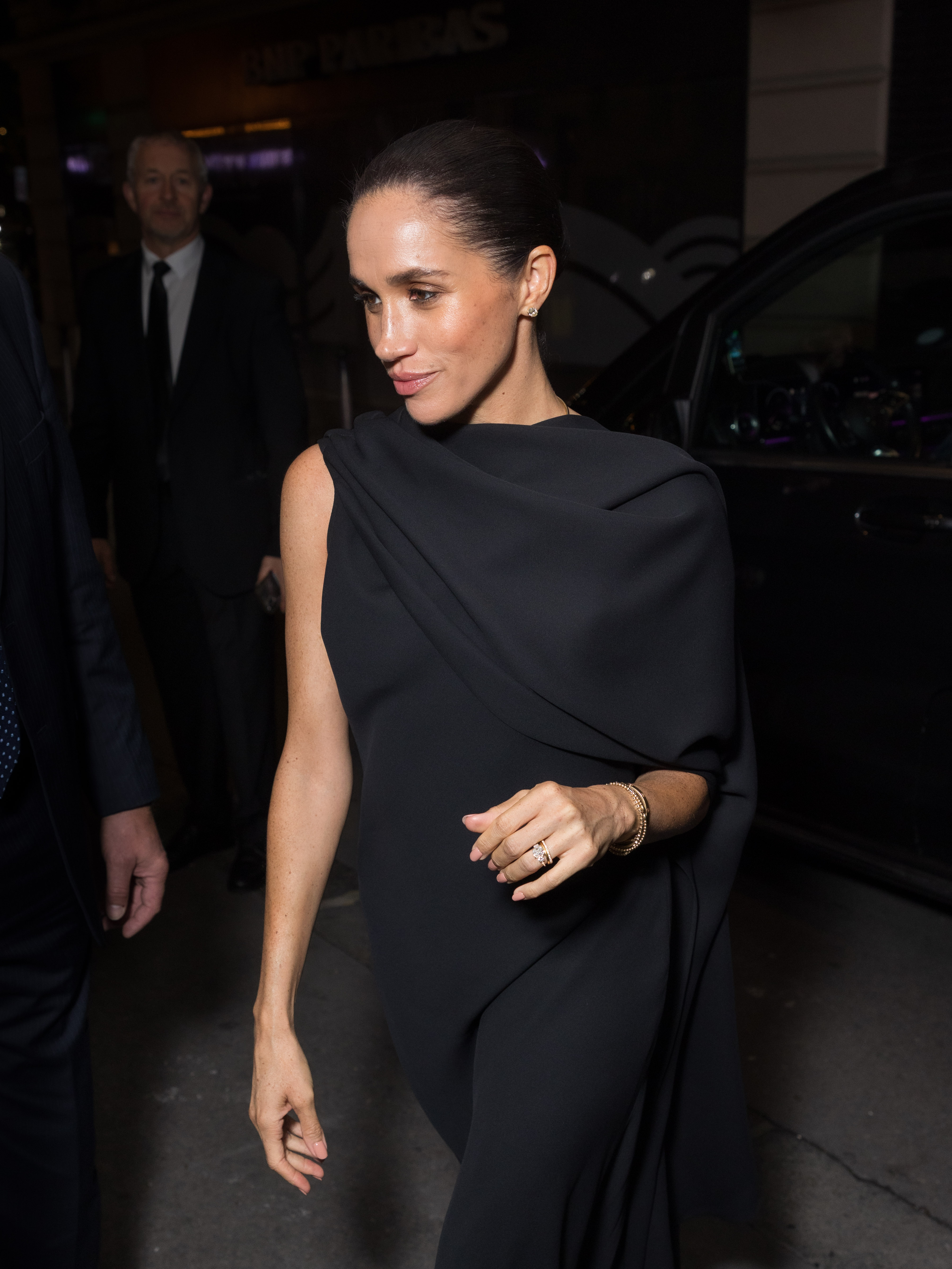 Meghan Markle, duchesse de Sussex assiste au défilé Balenciaga Womenswear Spring/Summer 2026 le 4 octobre 2025 à Paris, France | Source : Getty Images