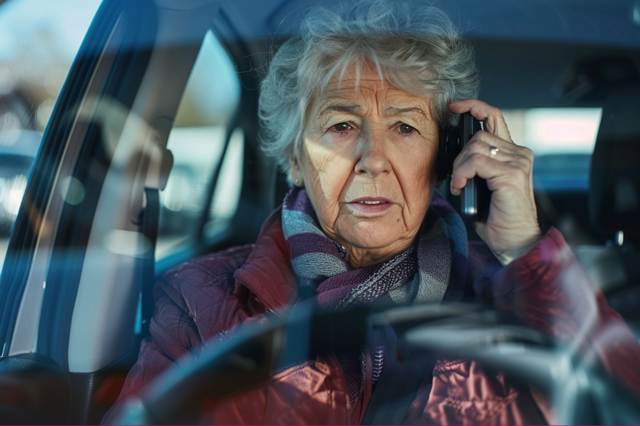 Une femme qui parle au téléphone | Source : MidJourney