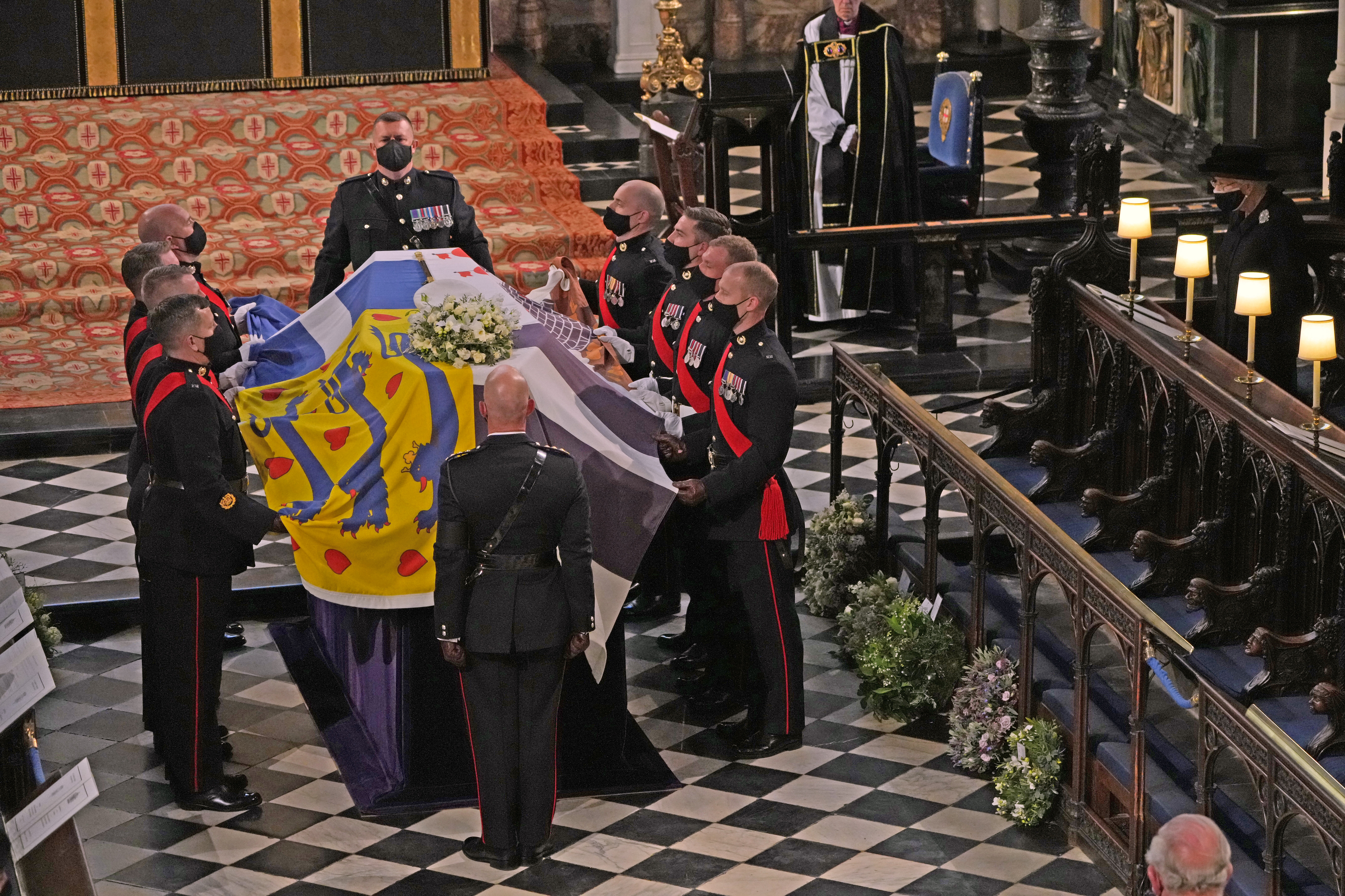 Les funérailles du prince Philip, duc d'Édimbourg au château de Windsor le 17 avril 2021 | Source : Getty Images