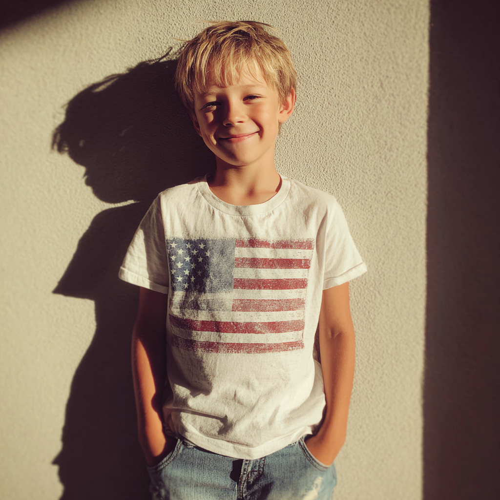 Un petit garçon souriant | Source : Midjourney