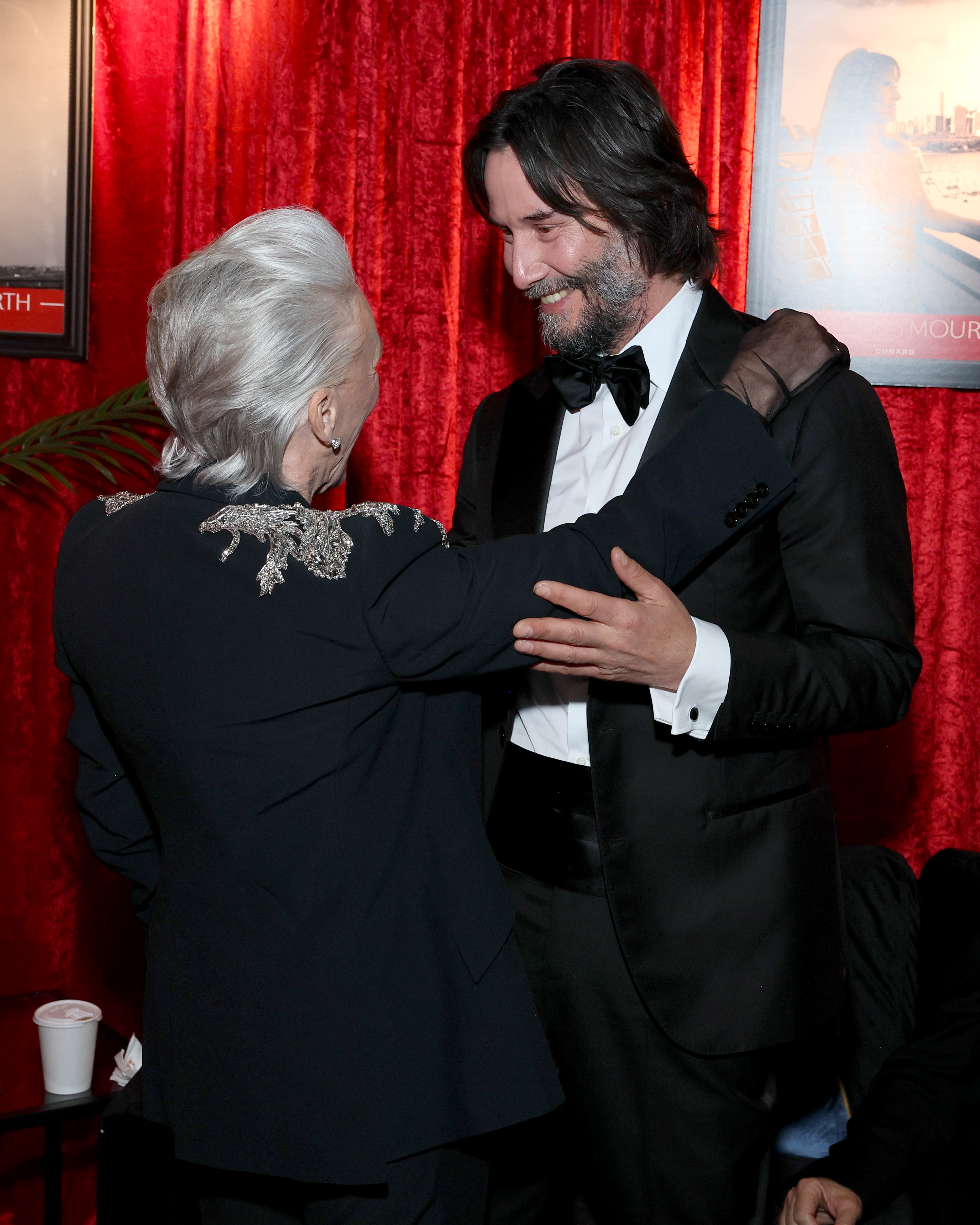 Glenn Close et Keanu Reeves photographiés lors de la 78e cérémonie annuelle des Tony Awards, le 8 juin 2025, à New York. | Source : Getty Images