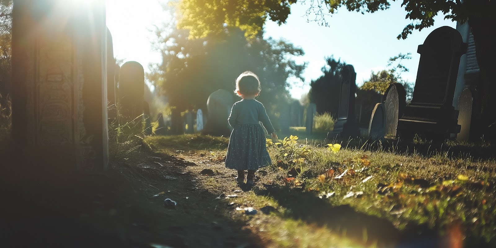 Un bébé au cimetière | Source : Midjourney