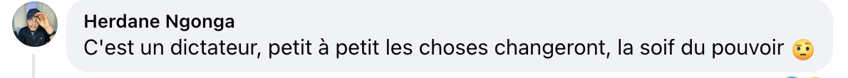 Capture d'écran du commentaire d'un internaute I Source : Facebook BFMTV