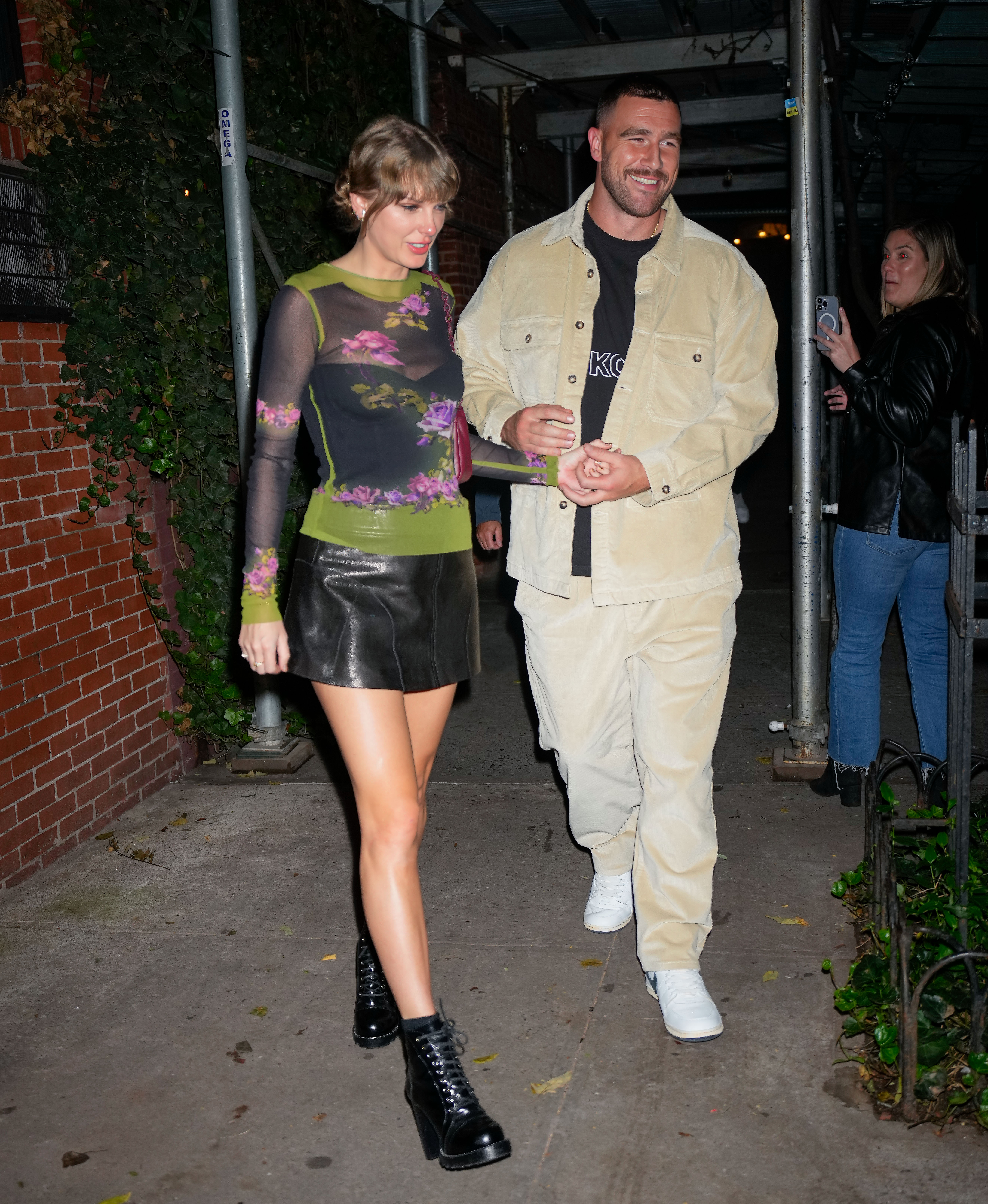 Taylor Swift et Travis Kelce repérés à New York le 15 octobre 2023 | Source : Getty Images