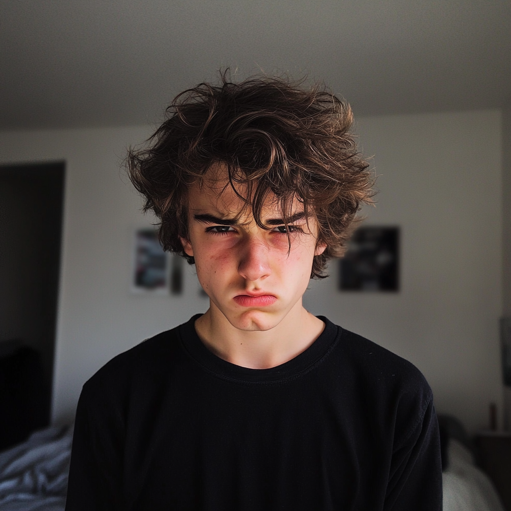 Un adolescent contrarié | Source : Midjourney