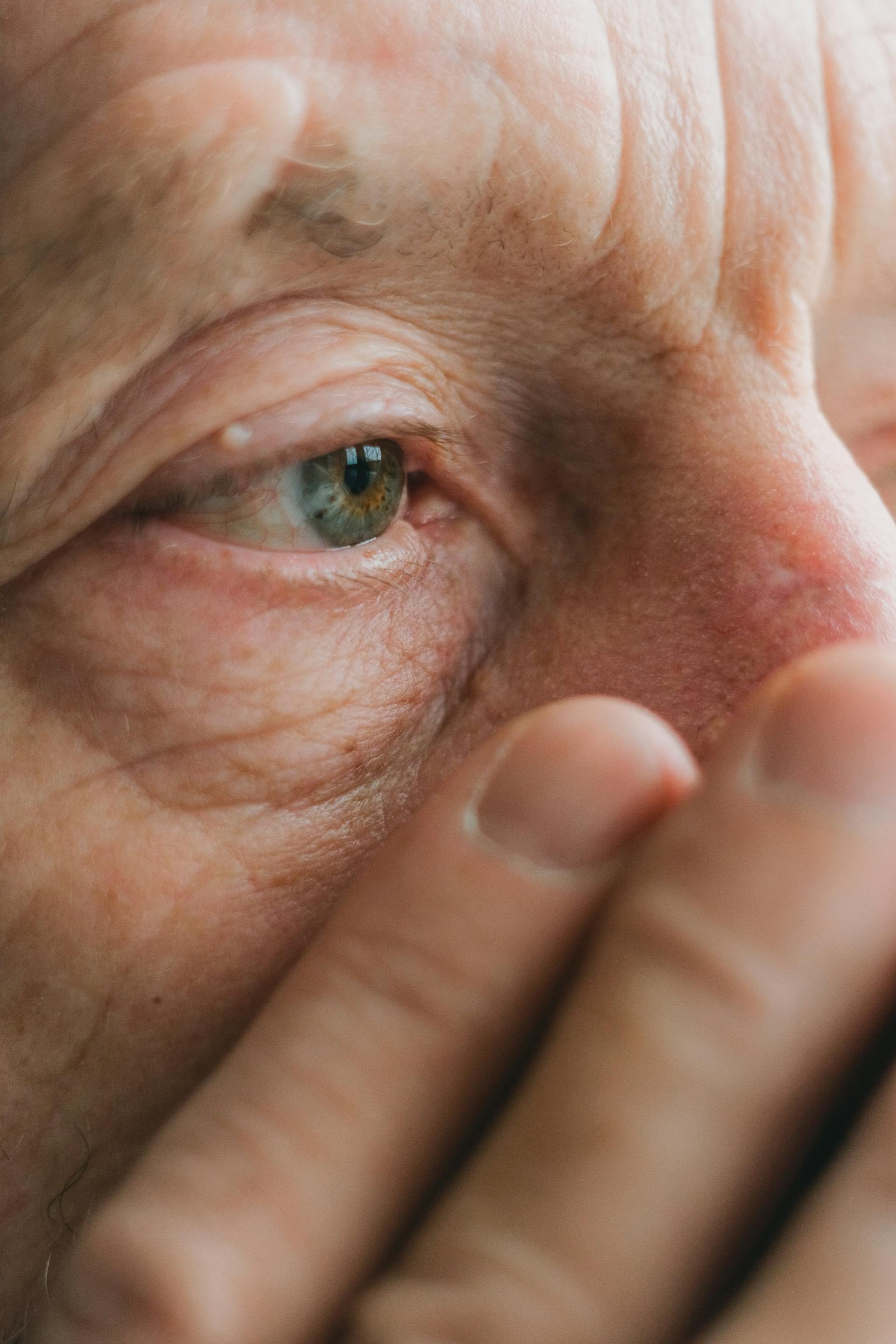 Close-up of an elderly man's eye | Source: Pexels