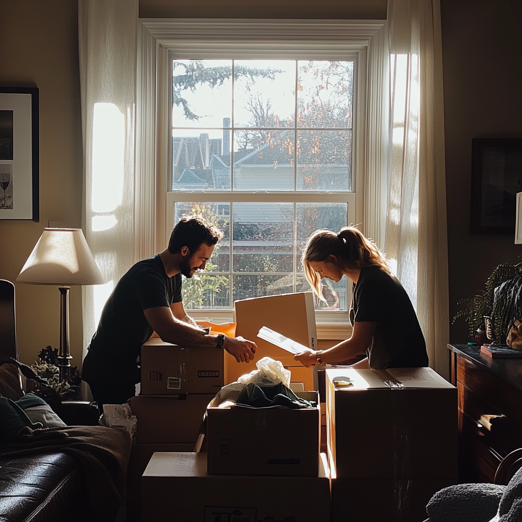 Un couple qui emballe | Source : Midjourney