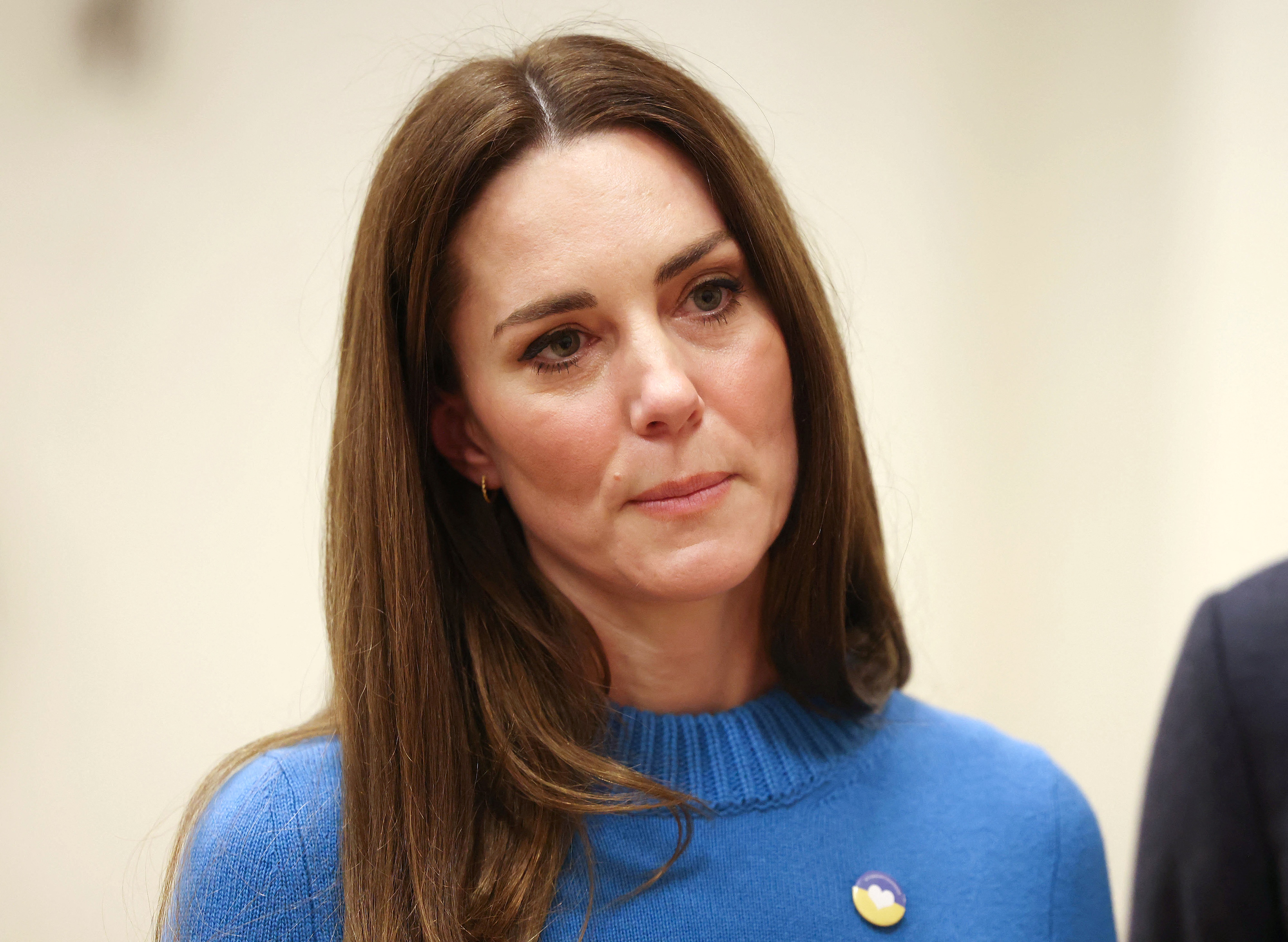 Kate Middleton lors d'une visite au centre culturel ukrainien le 9 mars 2022 à Londres, en Angleterre. | Source : Getty Images