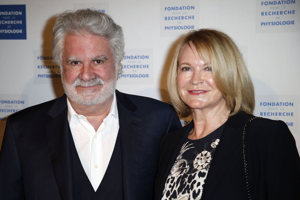 Roland Magdane avec sa femme Marie-Claude en mars 2017 à Paris. Photo : Getty Images