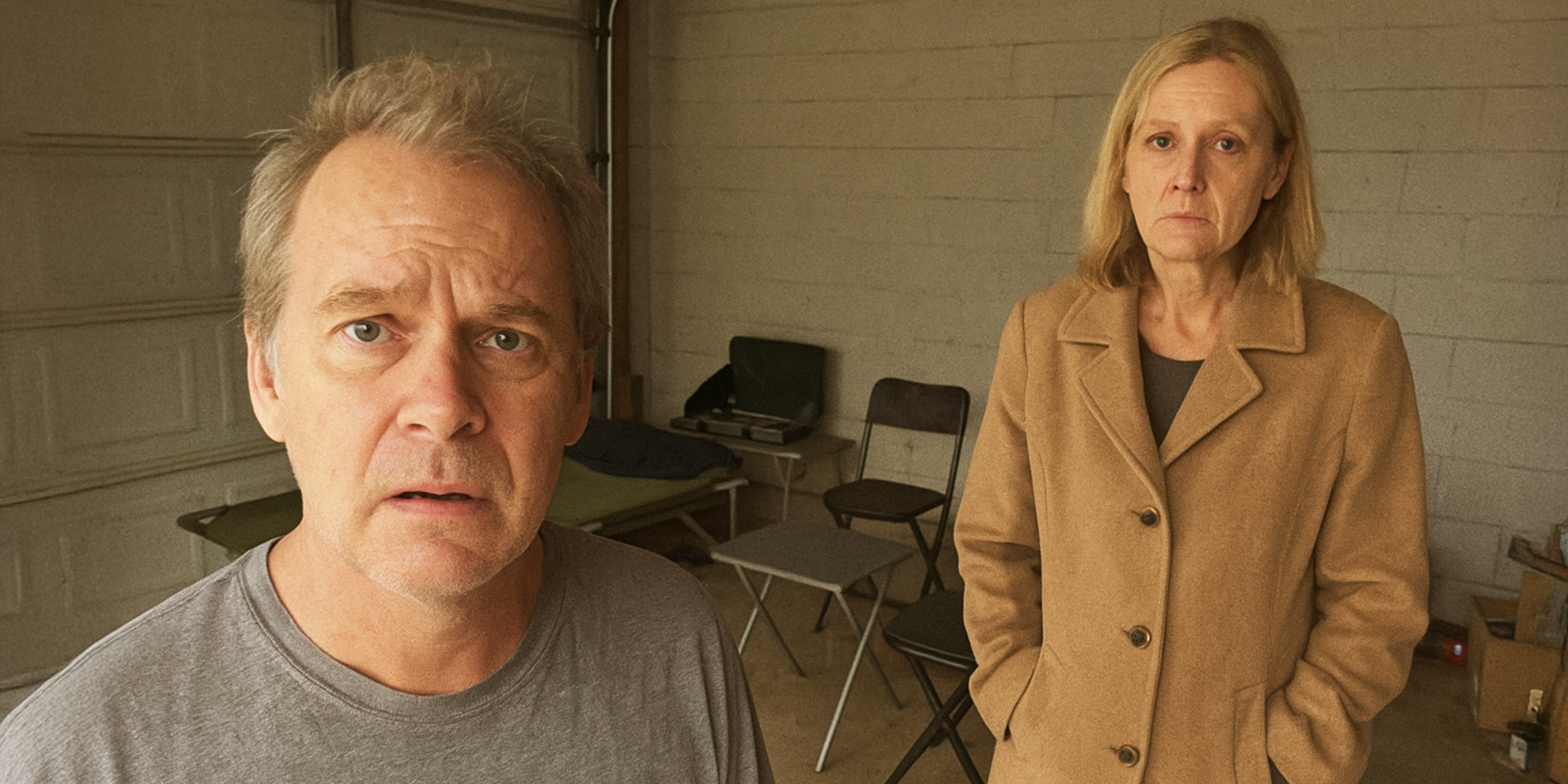 Un couple mature et triste dans son garage | Source : The Celebritist