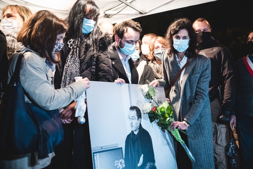 Marche blanche pour Samuel Paty. | Photo : Getty Images