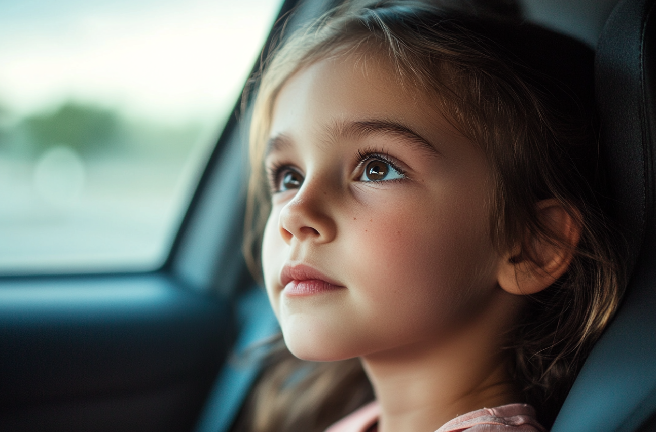 Une fille dans une voiture | Source : Midjourney