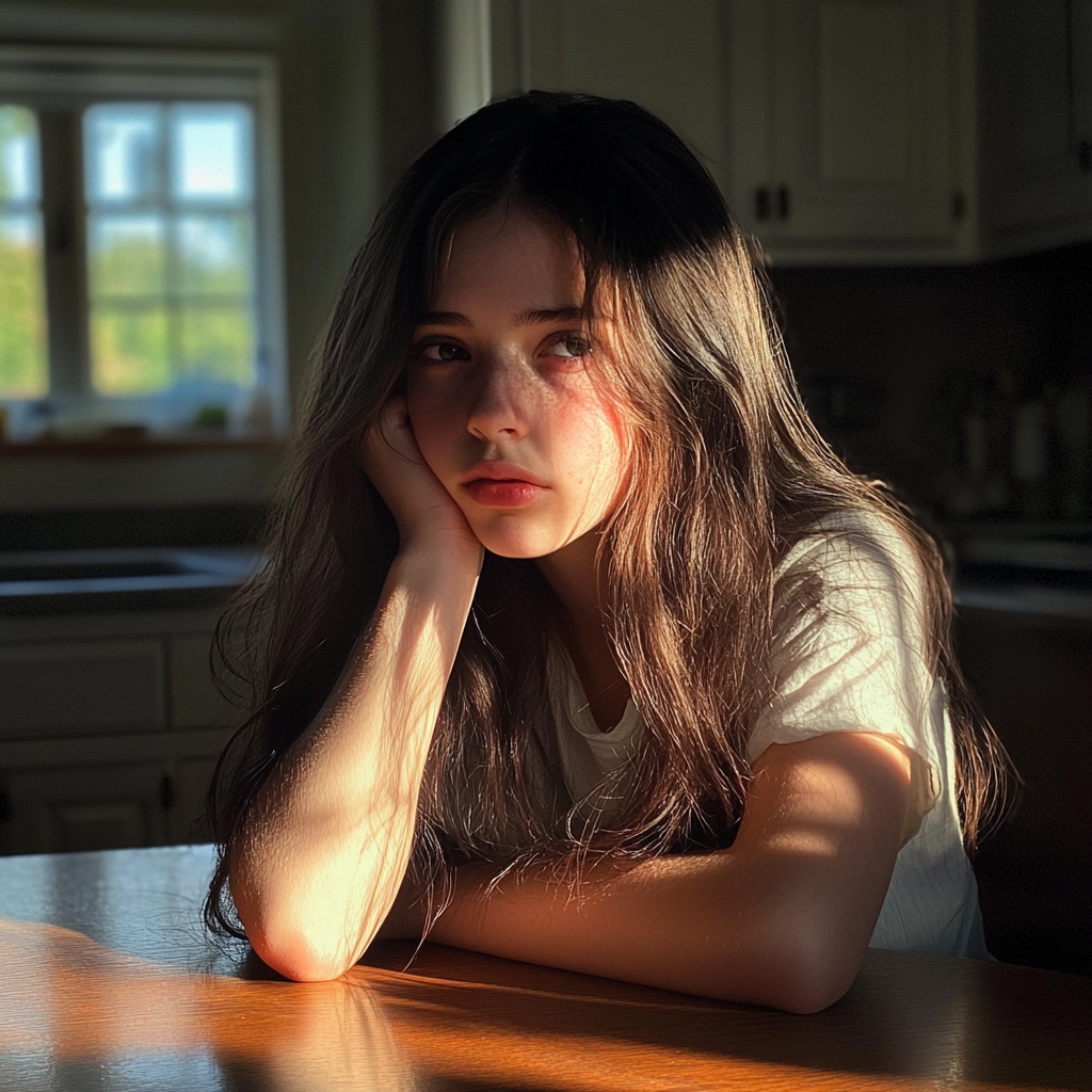Une adolescente contrariée | Source : Midjourney