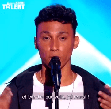 Damien et sa reprise émouvante de «Papaoutai» - La France a un incroyable talent 2019. | Photo : Youtube/Léa Hrt