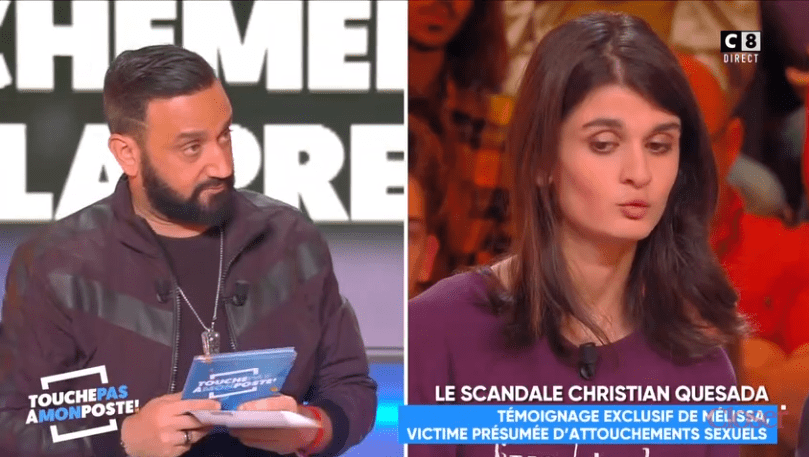 Cyril Hanouna et Mélissa. | Photo : Vidéo/ Closer