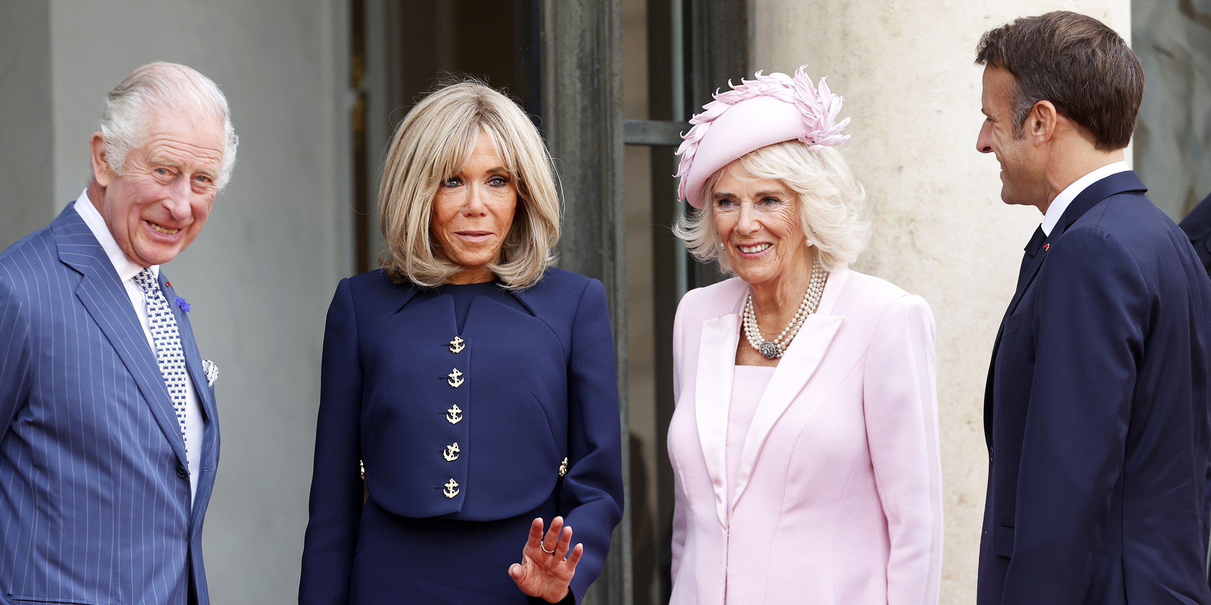 Le roi Charles, Brigitte Macron, la reine Camilla et le président Emmanuel Macron | Source : Getty Images