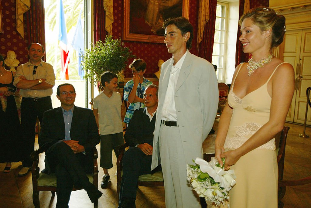 Philippe Vecchi durant son mariage en 2002. l Source : Getty Images