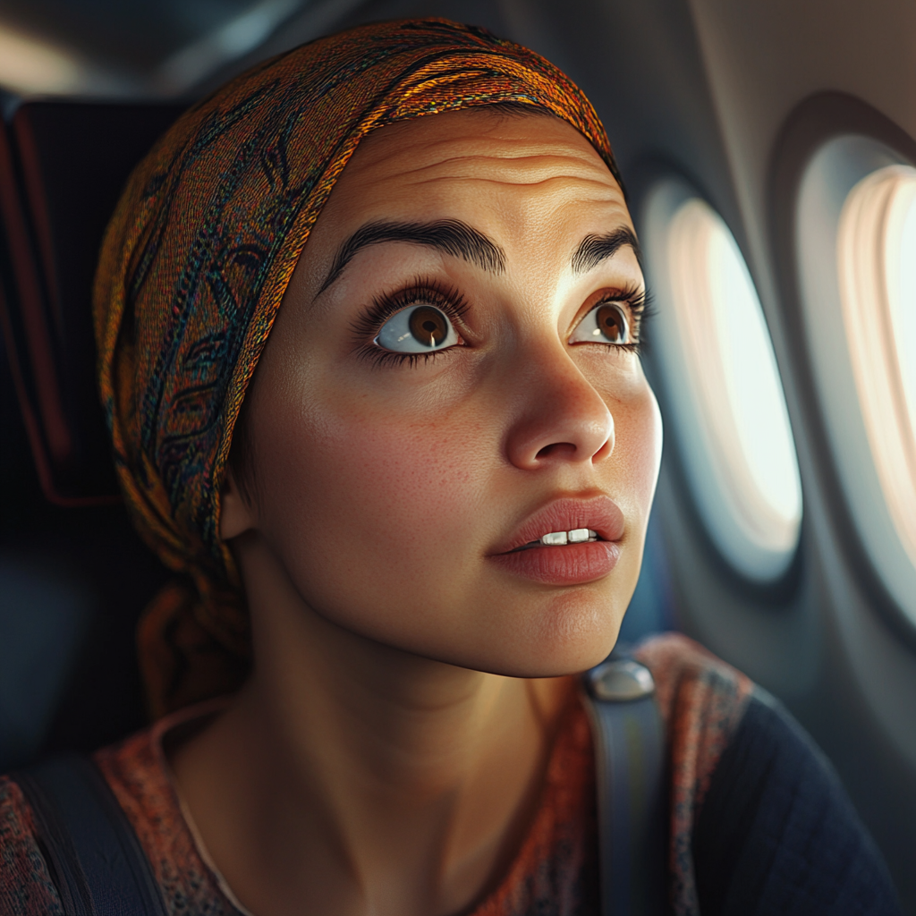 Close-up of a woman's face | Source: Midjourney