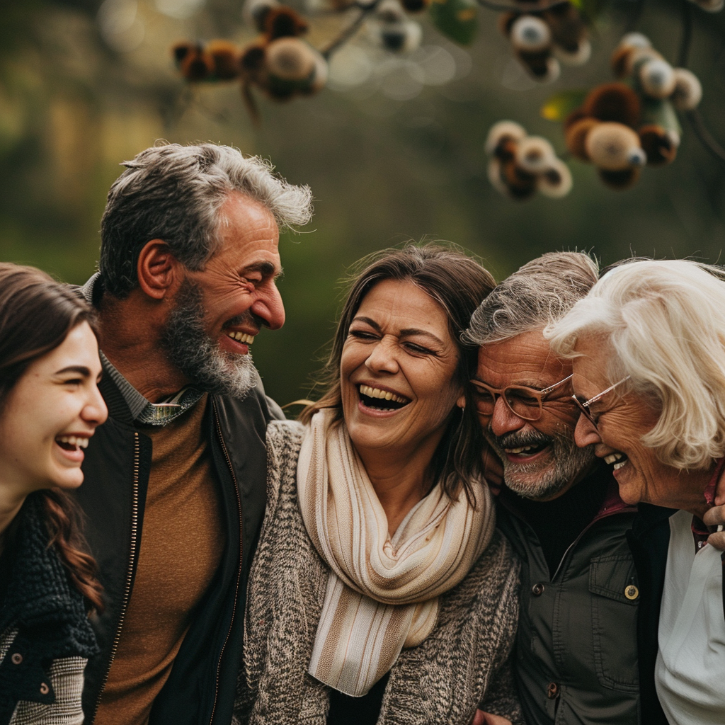 Une famille qui rit ensemble | Source : Midjourney