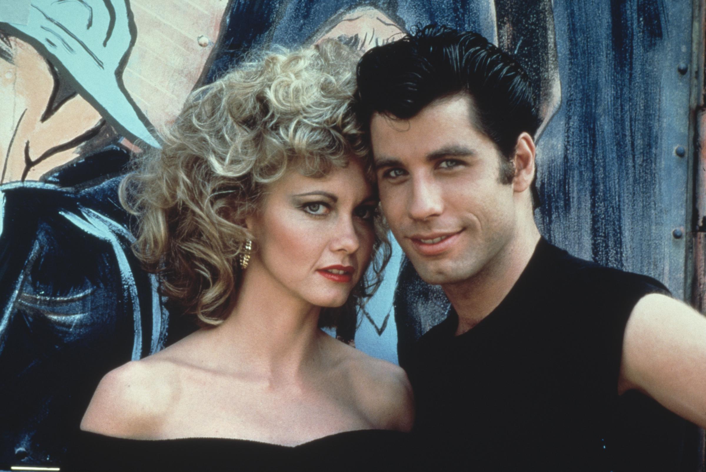 Olivia Newton-John et John Travolta dans le film 'Grease' de Paramount, 1978. | Source : Getty Images