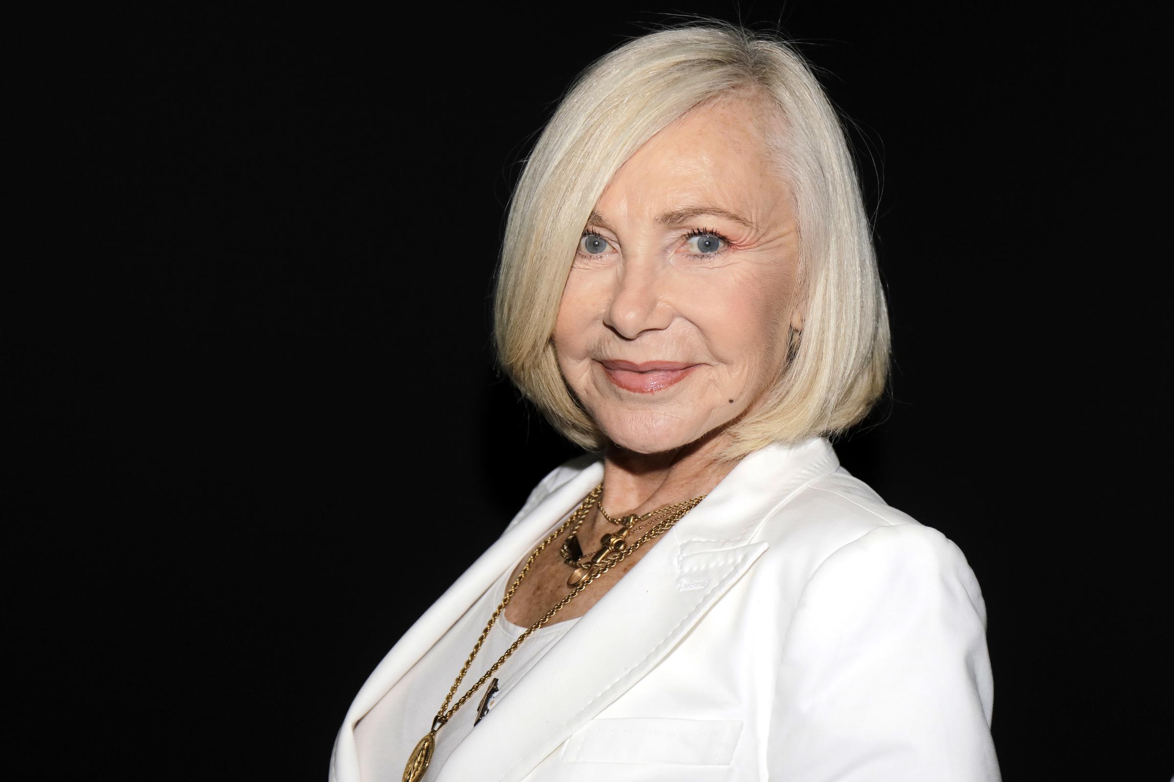 Michele Torr lors d'une séance de portrait à Paris, France, le 09/04/2019 I Photo par Eric Fougere/Corbis I Source : Getty Images