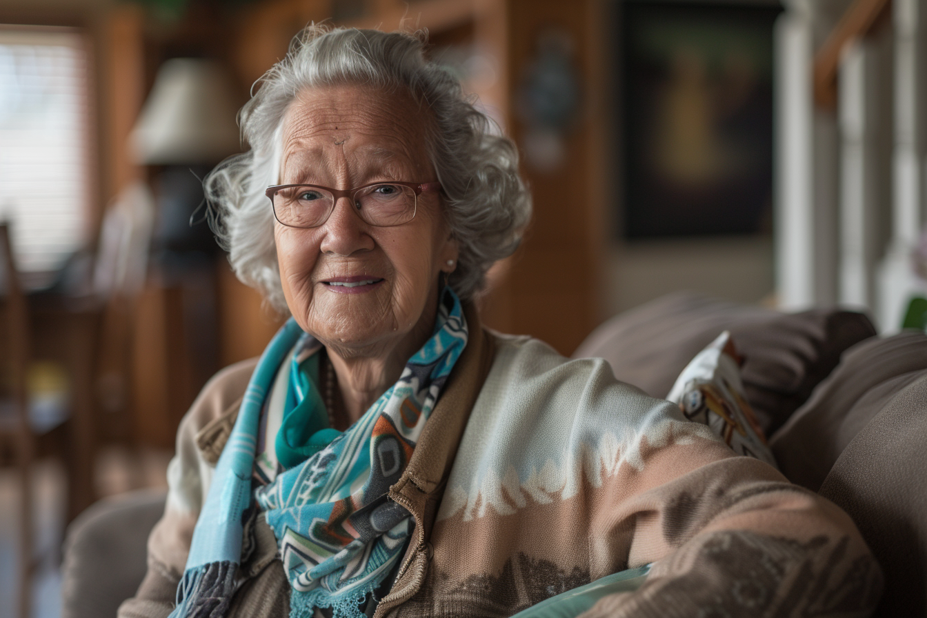 Une femme souriante | Source : Midjourney