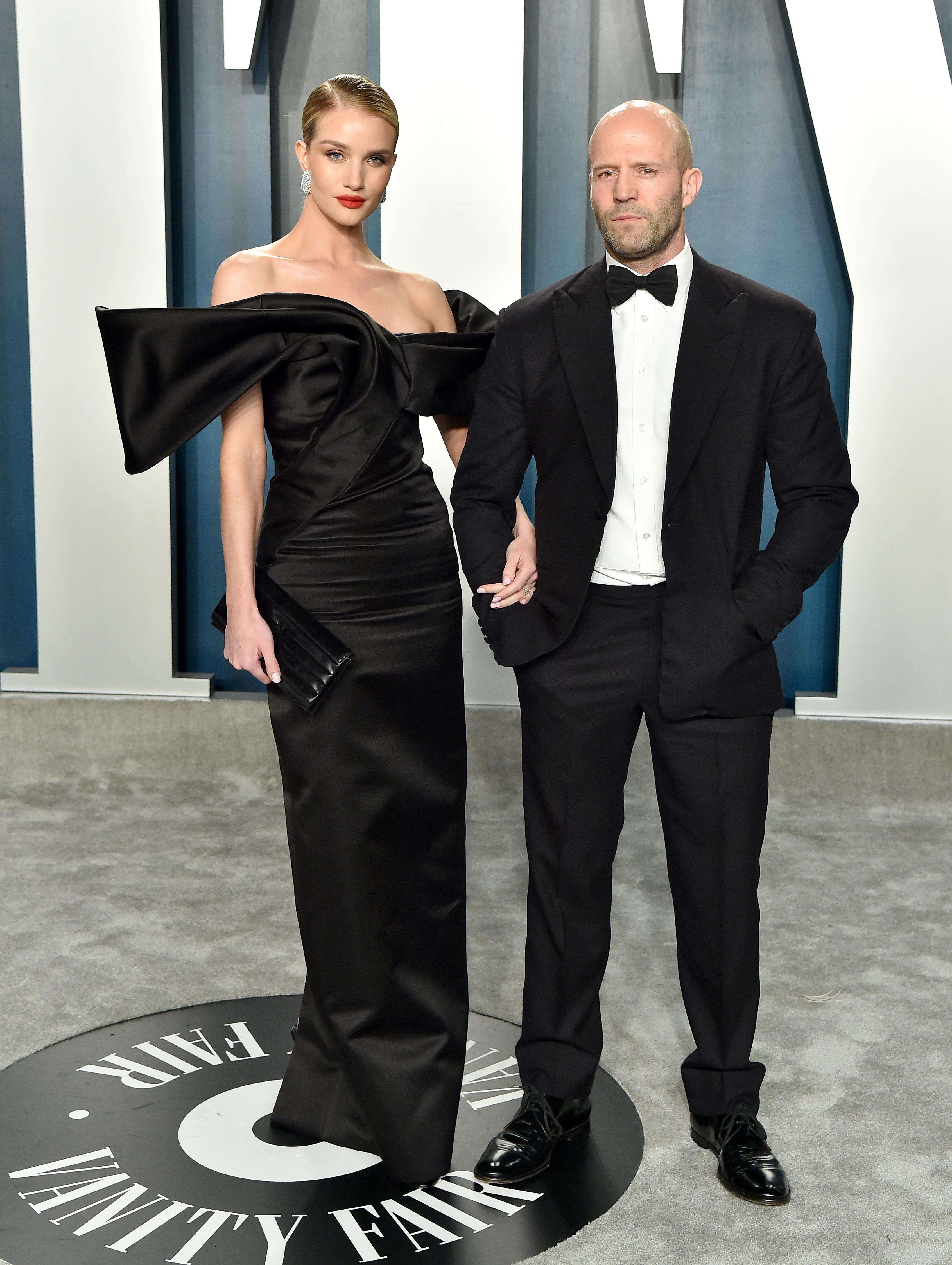 Rosie Huntington-Whiteley et Jason Statham à la soirée des Oscars 2020 de Vanity Fair, le 9 février à Beverly Hills, en Californie. | Source : Getty Images