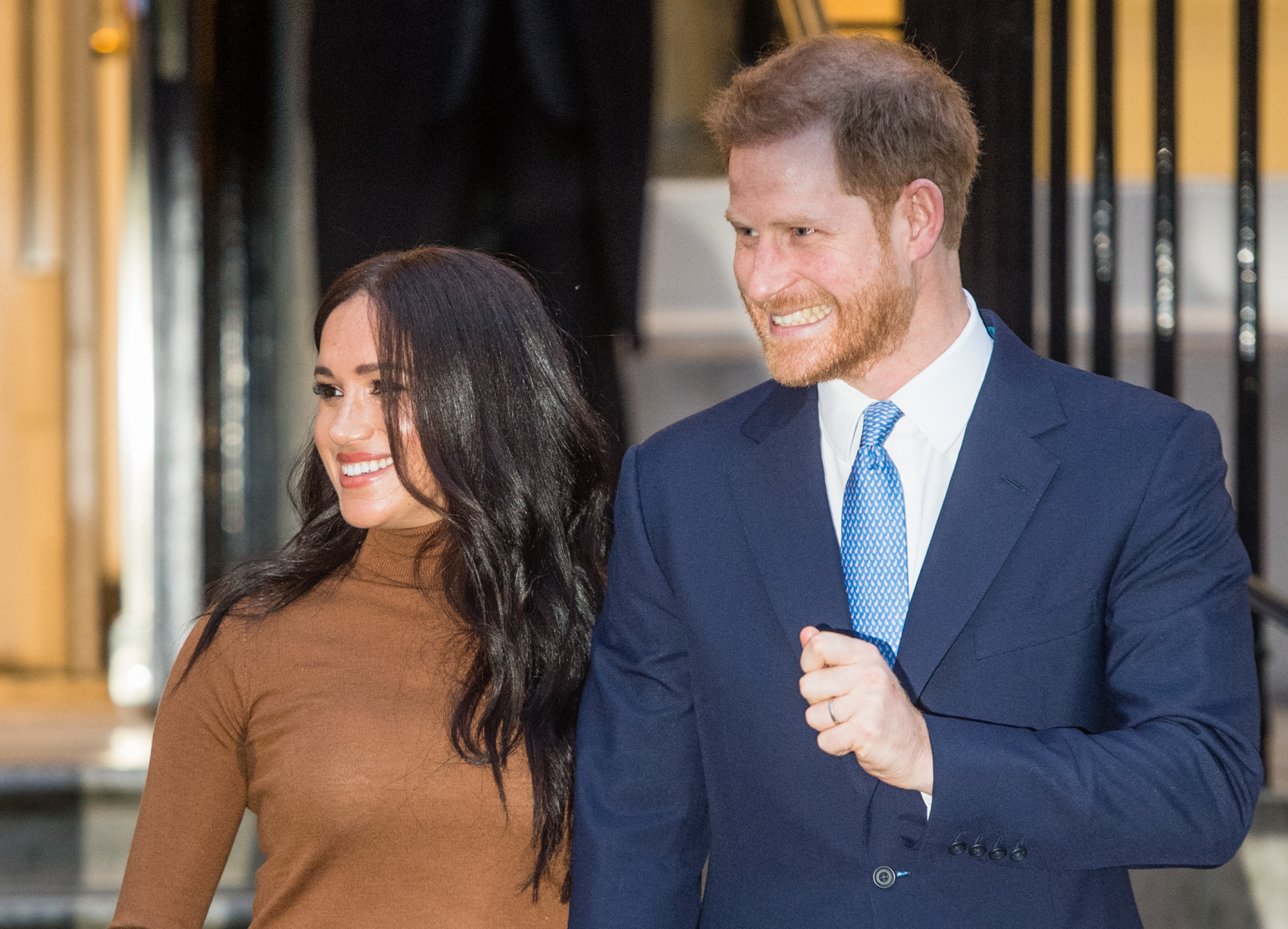 Meghan Markle et le prince Harry arrivent à la Maison du Canada le 7 janvier 2020 à Londres, en Angleterre. | Source : Getty Images