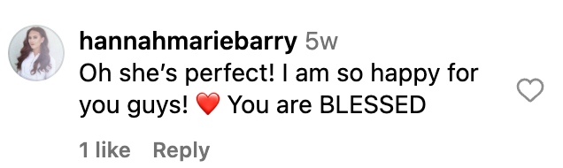 Commentaire d'un utilisateur sur la photo de Courtney Blackmore, datée du 30 septembre 2023 | Source : instagram.com/horrorqueen9695/
