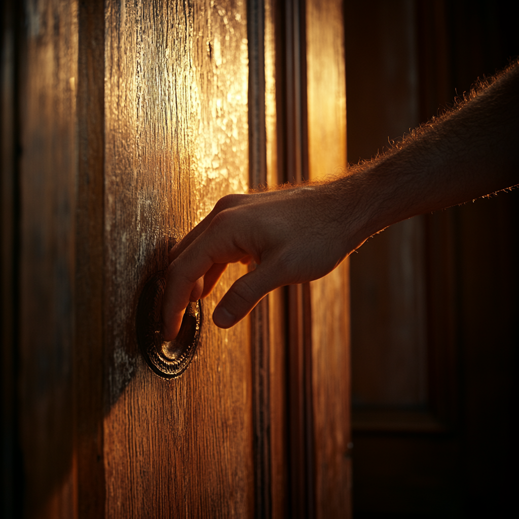 A man knocking on the door | Source: Midjourney