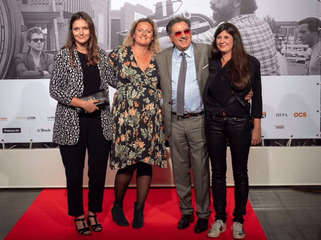 Nelly Auteuil, Aurore Auteuil, Daniel Auteuil et Aude Ambroggi assistent à la cérémonie d'ouverture du 11ème Festival du Film Lumière le 12 octobre 2019 à Lyon, France. | Photo : Getty Images