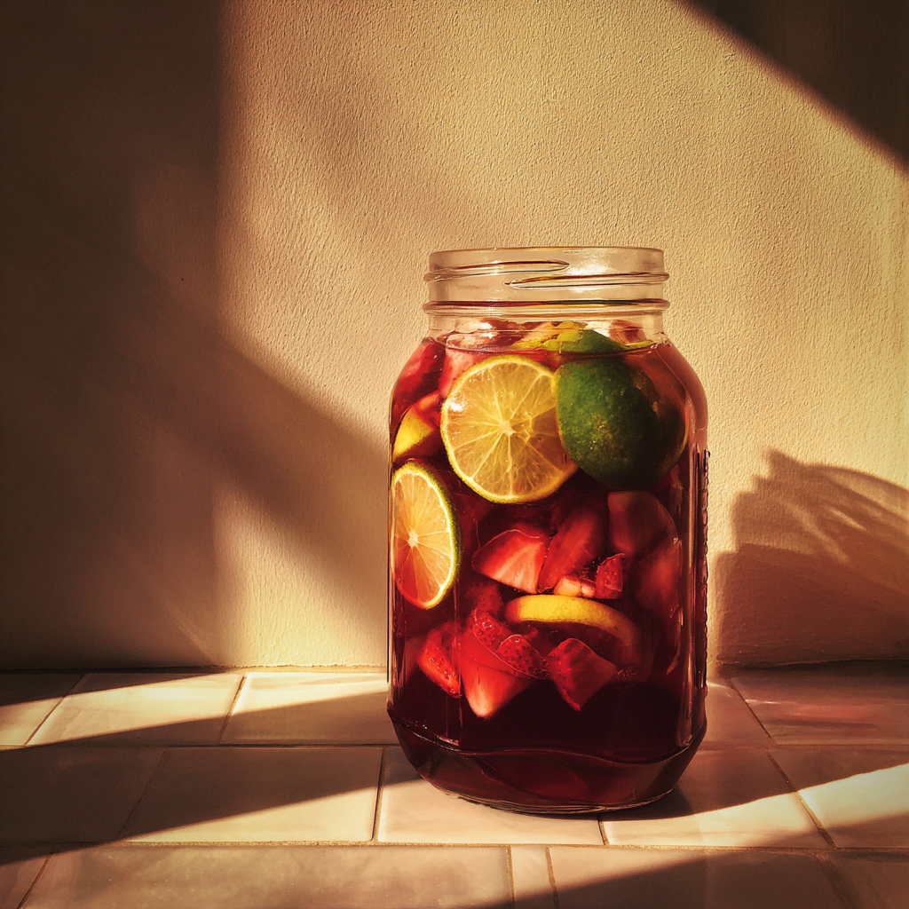 Un pot de sangria | Source : Midjourney