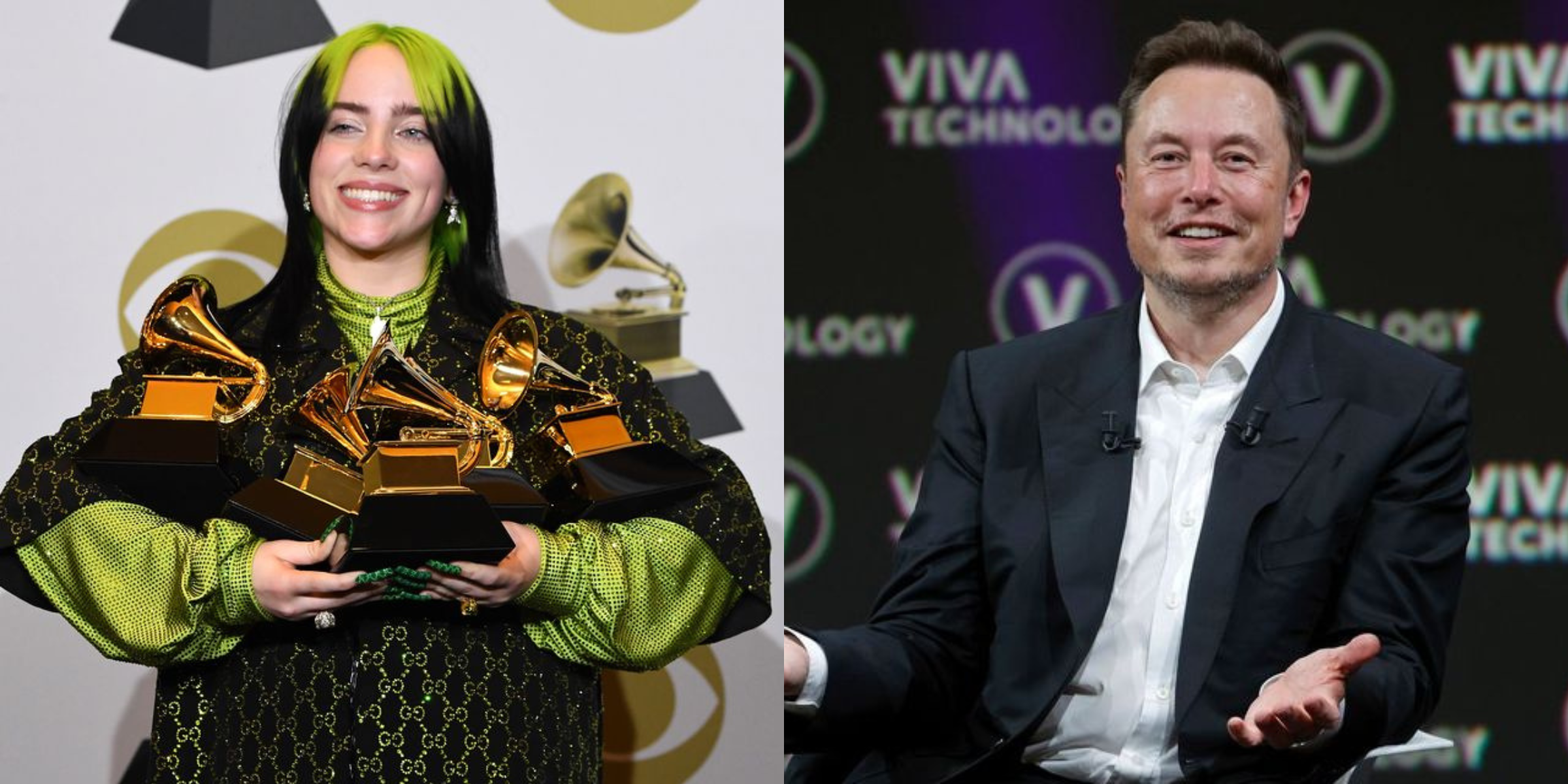 Billie Eilish et Elon Musk | Source : Getty Images